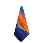 Sunset Mountain Print Hand Towel