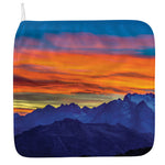 Sunset Mountain Print Hand Towel