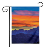 Sunset Mountain Print House Flag