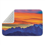 Sunset Mountain Print Indoor Door Mat