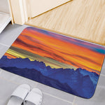 Sunset Mountain Print Indoor Door Mat