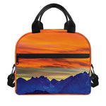 Sunset Mountain Print Insulated Lunch Bag