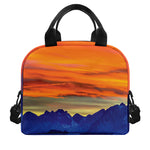 Sunset Mountain Print Insulated Lunch Bag
