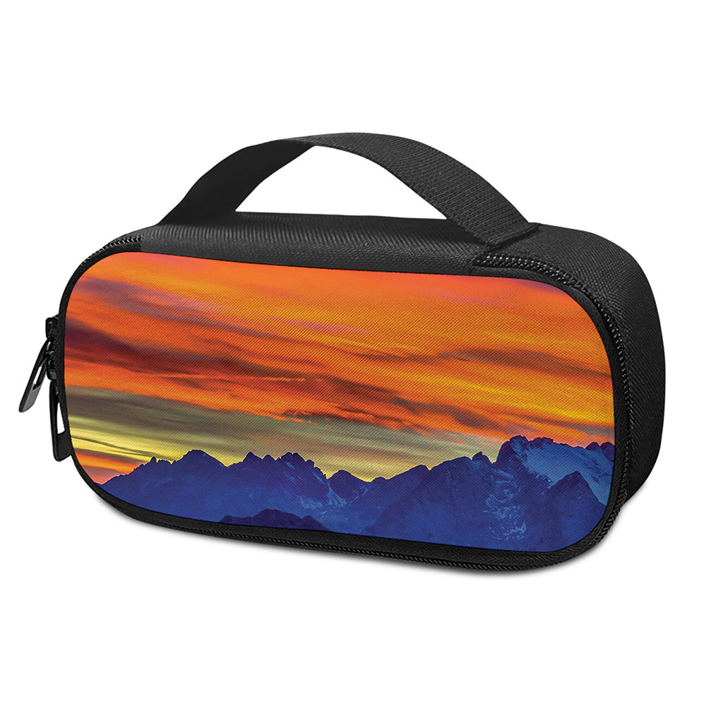 Sunset Mountain Print Insulin Cooler Travel Case