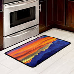 Sunset Mountain Print Kitchen Mat