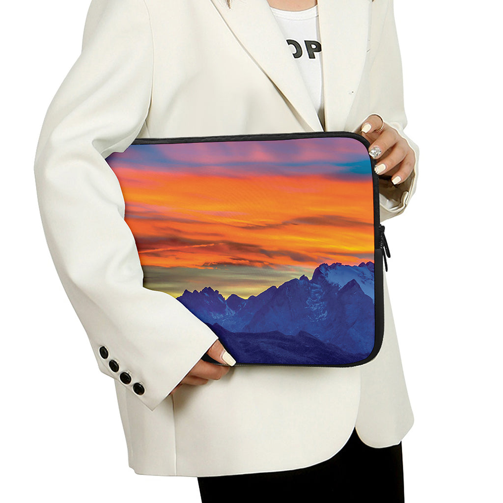 Sunset Mountain Print Laptop Sleeve