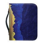 Sunset Mountain Print Leather Bible Cover