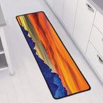 Sunset Mountain Print Long Kitchen Mat