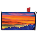 Sunset Mountain Print Mailbox Cover