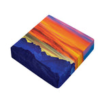 Sunset Mountain Print Outdoor Seat Cushion Cover