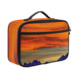 Sunset Mountain Print Portable Lunch Bag