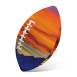 Sunset Mountain Print Rugby Ball