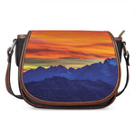 Sunset Mountain Print Saddle Bag