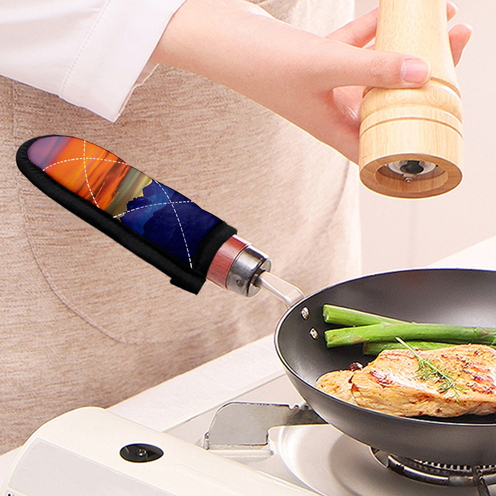 Sunset Mountain Print Skillet Handle Cover