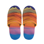 Sunset Mountain Print Slippers