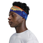 Sunset Mountain Print Sports Headband