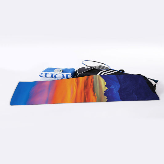 Sunset Mountain Print Sports Towel