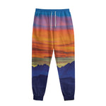 Sunset Mountain Print Sweatpants