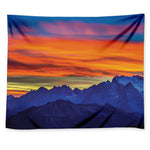 Sunset Mountain Print Tapestry