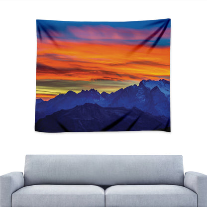 Sunset Mountain Print Tapestry