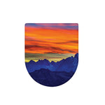 Sunset Mountain Print Toilet Lid Cover