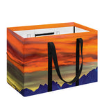 Sunset Mountain Print Utility Tote Bag