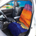 Sunset Mountain Print Waterproof Car Seat Cover