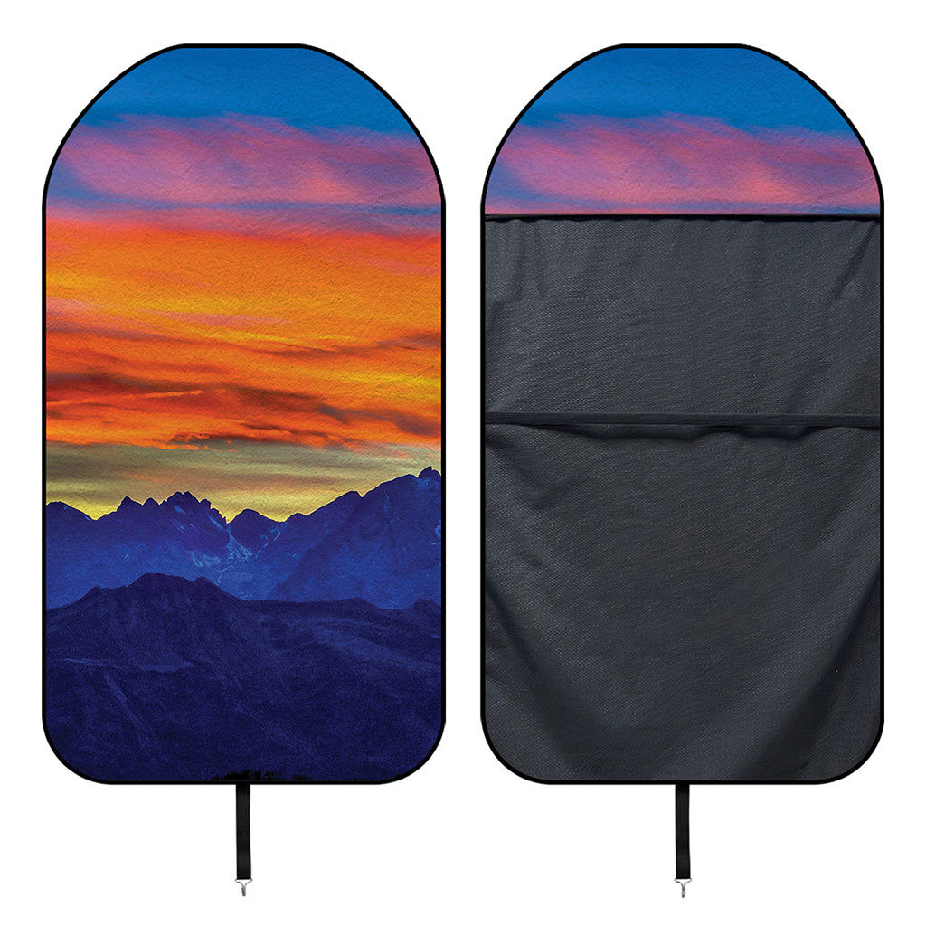 Sunset Mountain Print Waterproof Car Seat Cover