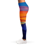 Sunset Mountain Print Women's Leggings
