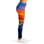 Sunset Mountain Print Women's Leggings