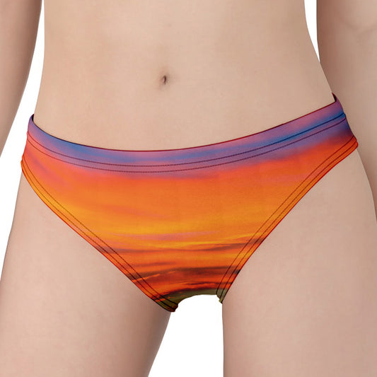 Sunset Mountain Print Women's Panties