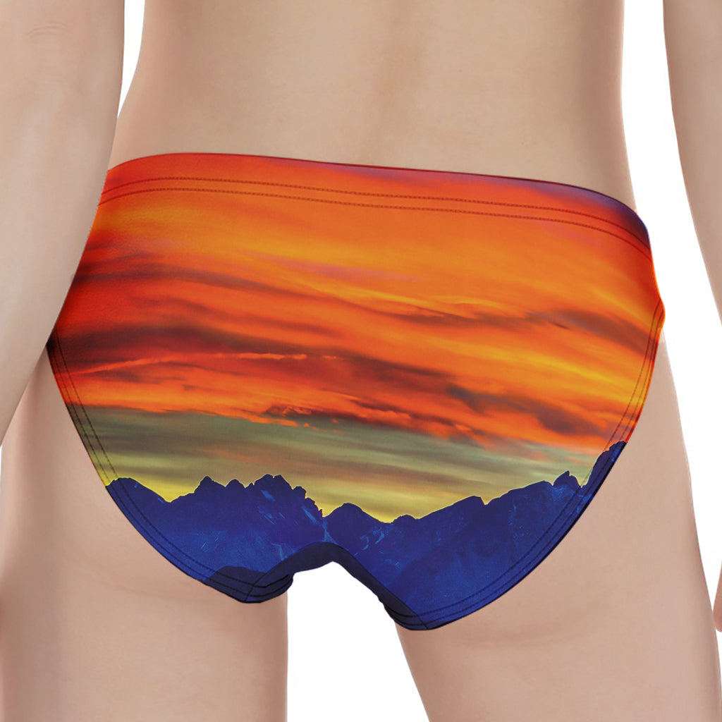 Sunset Mountain Print Women's Panties