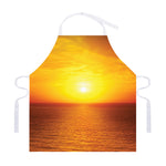 Sunset Over Sea Print Adjustable Apron