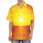 Sunset Over Sea Print Aloha Shirt