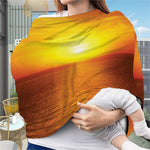 Sunset Over Sea Print Baby Seat Cover