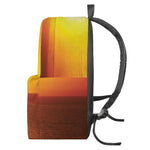 Sunset Over Sea Print Backpack