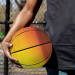Sunset Over Sea Print Basketball