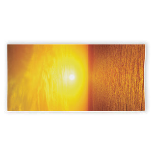 Sunset Over Sea Print Beach Towel