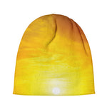 Sunset Over Sea Print Beanie