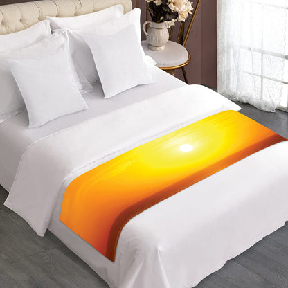 Sunset Over Sea Print Bed Runner