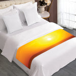 Sunset Over Sea Print Bed Runner