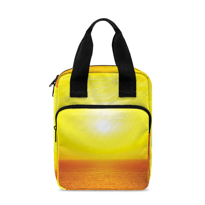 Sunset Over Sea Print Bible Tote Bag