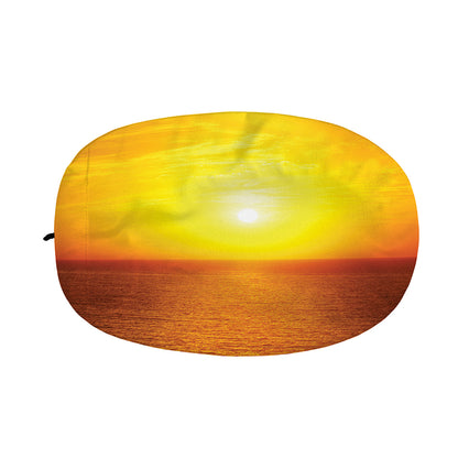 Sunset Over Sea Print Car Side Mirror Covers