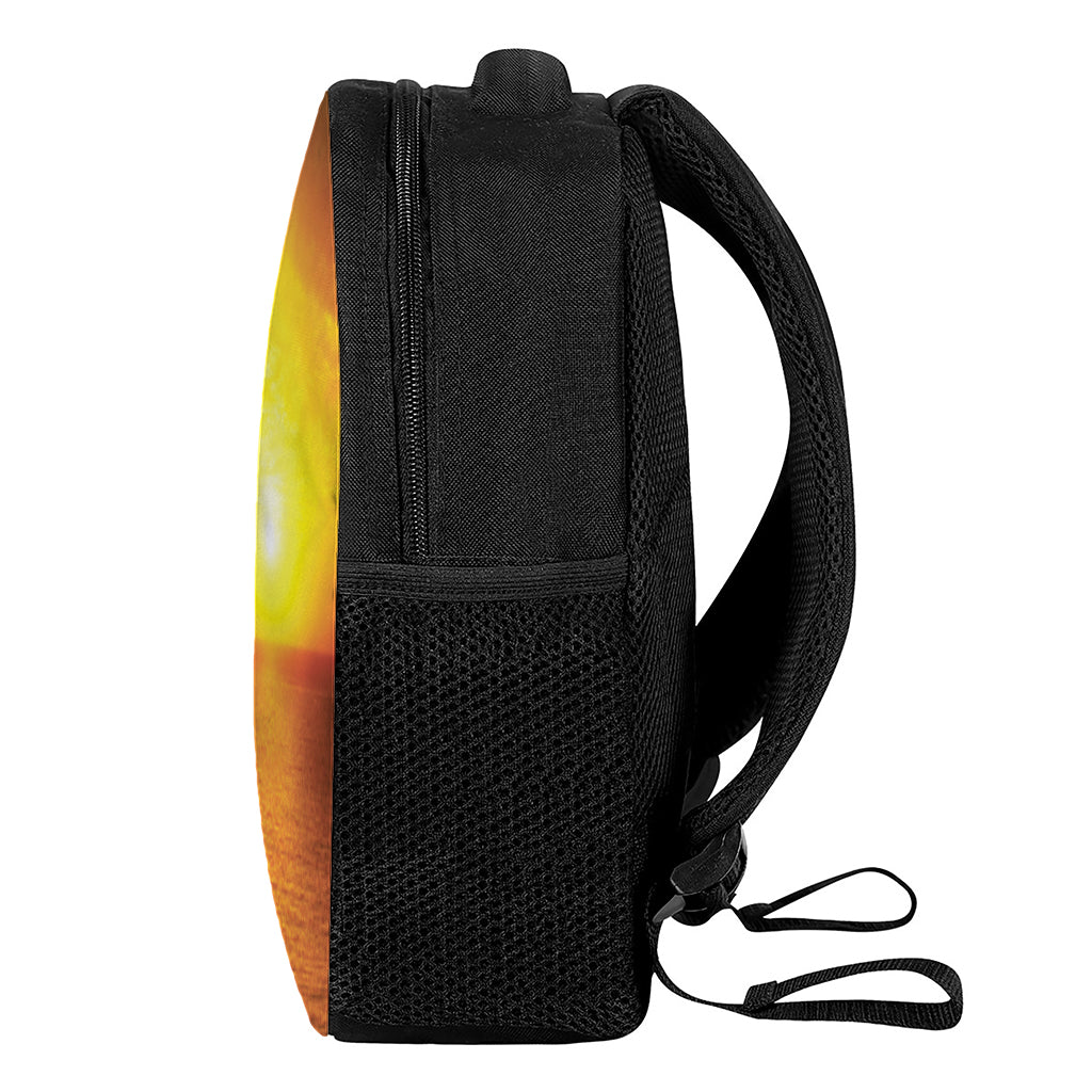Sunset Over Sea Print Casual Backpack