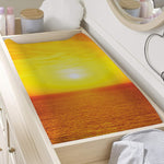 Sunset Over Sea Print Changing Pad Cover