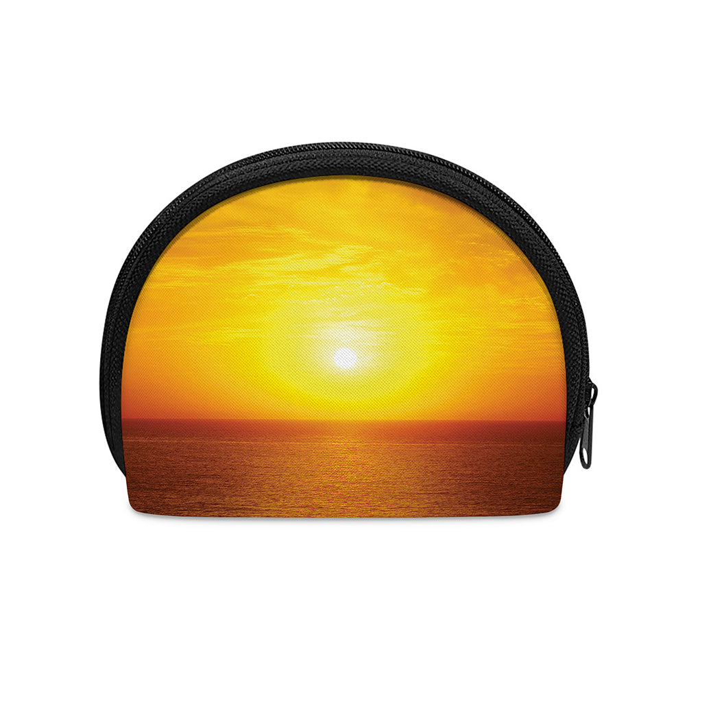 Sunset Over Sea Print Coin Purse