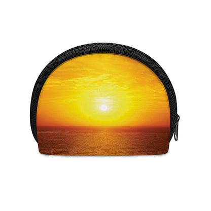 Sunset Over Sea Print Coin Purse