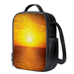 Sunset Over Sea Print Crossbody Lunch Bag