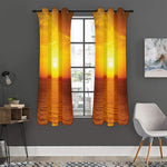 Sunset Over Sea Print Curtain