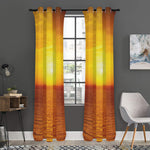 Sunset Over Sea Print Curtain
